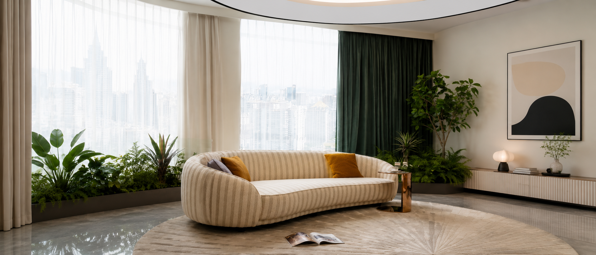 Relaxed and welcoming everyday interior