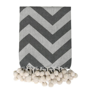 Woven throw blanket - chevron